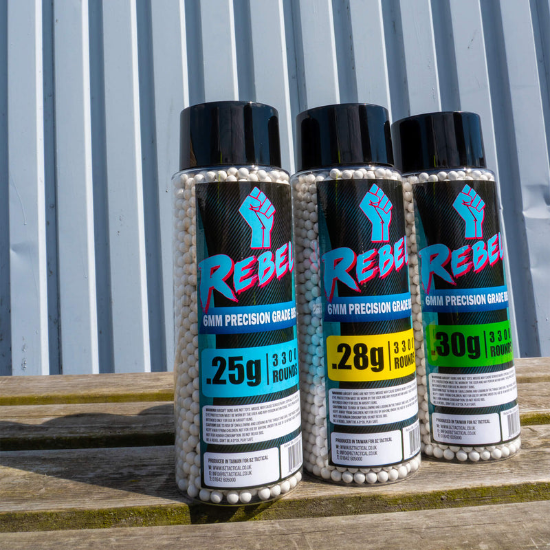 Rebel Precision 6mm BBs – 3300ct Bottle