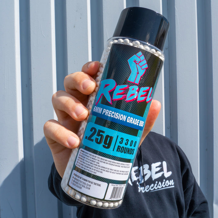 Rebel Precision 6mm BBs – 3300ct Bottle