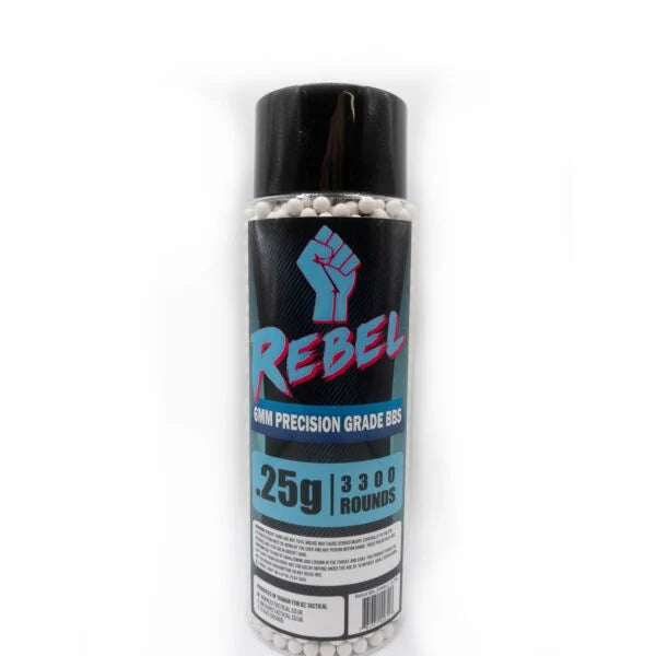 Rebel Precision 6mm BBs – 3300ct Bottle